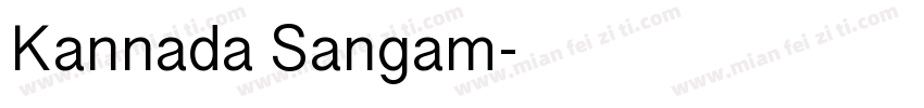 Kannada Sangam字体转换